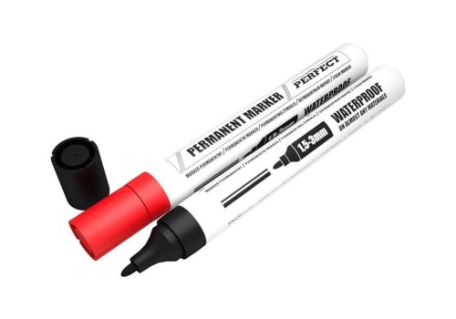 STALCO Marker permanentny 1,5-3 mm czerwony 1szt. Perfect s-76023