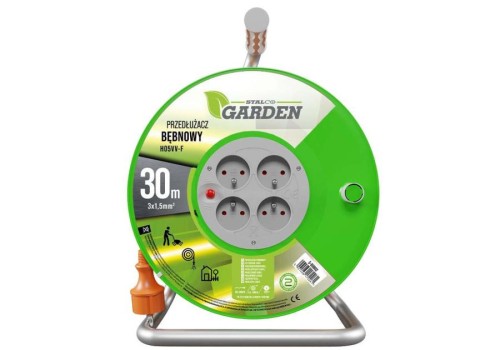 STALCO Przedłużacz bębnowy garden eco line 25 m, 10a, 3x1mm s-80800